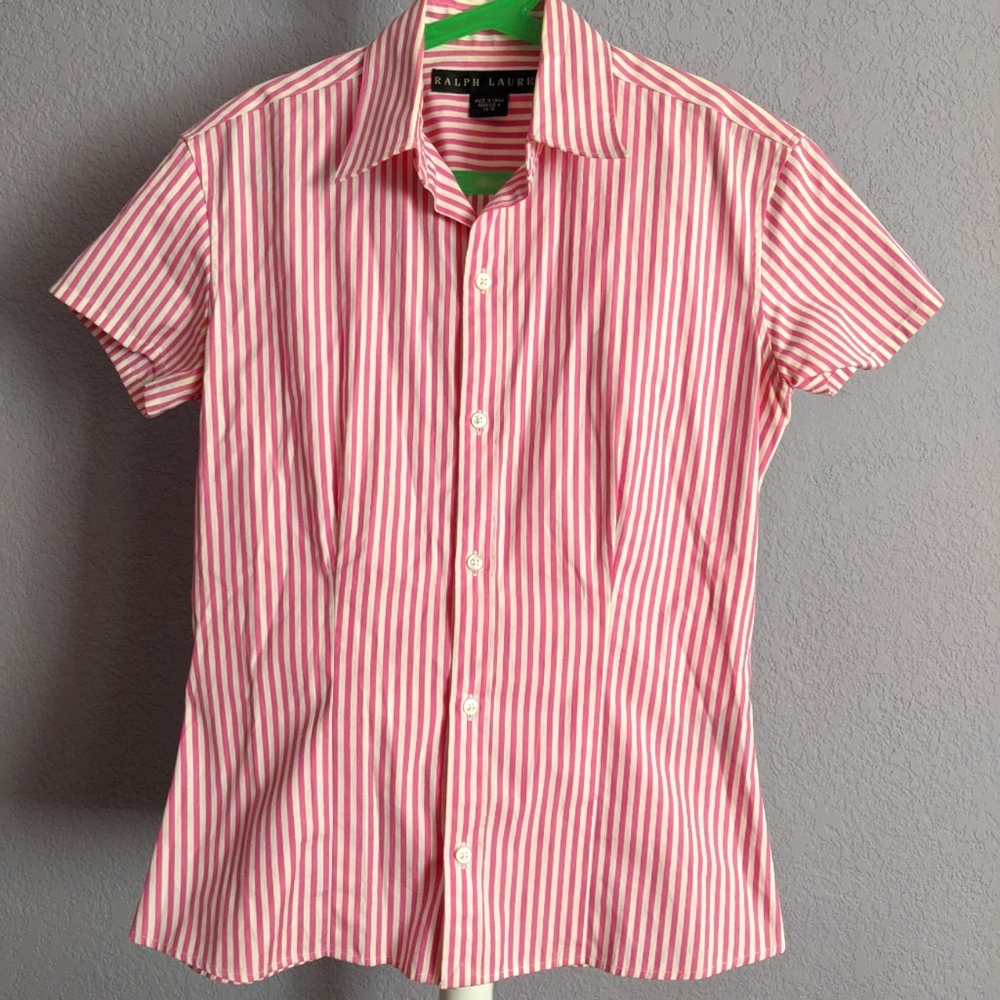 New Ralph Lauren Cotton short sleeve top size 0